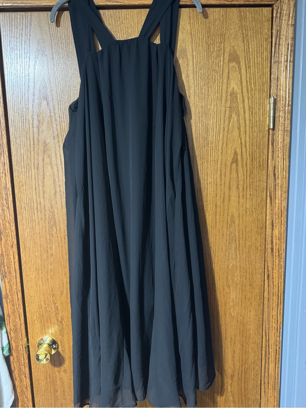 torrid Black Sleeveless Maxi Dress with Wide Straps